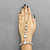 JewelMaze Gold Plated White Austrian Stone Chain Hand Harness -FAJ0126
