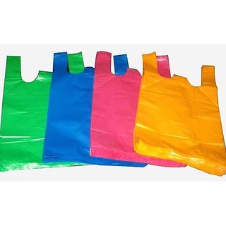 PACK OF 30 PCS 10X14 PLASTIC SHOPPING CARRY BAG (COLOR MAY VARY): Buy PACK OF 30 PCS 10X14 ...