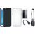Oppo F5 Soft Silicon Slim Fit Back Cover with Memory Card Reader, Silicon Back Cover, Tempered Glass, Earphones and OTG Cable