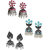 Zaveri Pearls Set of 3 Combo Ethnic Earrings - ZPFK6281