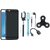 OnePlus 5 Silicon Slim Fit Back Cover with Spinner, Selfie Stick, Earphones, OTG Cable and USB LED Light