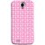FUSON Designer Back Case Cover For Lenovo S820 (Valentine Pink Metallic Cool Peace Sign Symbol Pillow)
