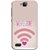 FUSON Designer Back Case Cover For Huawei Honor Holly (Love Wifi Zone Connect With Lovers Couples Hearts)