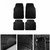 Black Car Foot Mats (Set Of 4) For Fiat Palio