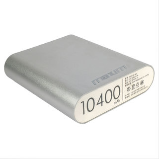 Maxim High Speed Charging 10400 Mah Power Bank Silver Suitable For All Smart Phones