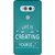 Print Opera Hard Plastic Designer Printed Phone Cover for  Lg V20 Life is creating yourself