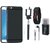 Vivo V5s Silicon Slim Fit Back Cover with Memory Card Reader, Selfie Stick, Digtal Watch and Earphones