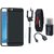 Nokia 3 Silicon Slim Fit Back Cover with Memory Card Reader, Selfie Stick, Digtal Watch and OTG Cable
