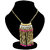 The Pari PinkGolden Non Plated Necklace Set For Women