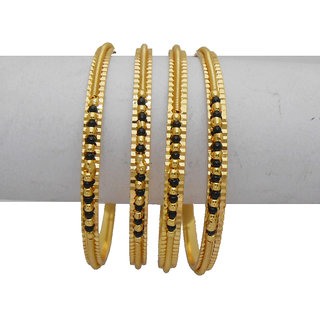 Black beads best sale bangles design