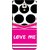 FUSON Designer Back Case Cover For Gionee M6 (Pink Design Paper Big Black Circles Bubbles )