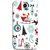 FUSON Designer Back Case Cover For Lenovo S820 (Santaclaus New Year Igloo Snowflakes Candy Cane )