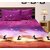 Home Berry Abstract Polycotton Peach Finish Double Bed Sheet With Two Pillow Cover