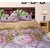 Home Berry Floral Polycotton Peach Finish Double Bed Sheet With Two Pillow Cover