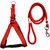 Petshop7 Nylon Padded adjustable Dog Harness  Leash Rope 1 Inch for Medium size Pet (Chest Size  24-29) (Red)