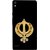 FUSON Designer Back Case Cover For Huawei Ascend P6 (Khalsa Khanda Guru Nanak Sikh Pendant Diamonds)