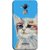 FUSON Designer Back Case Cover For Coolpad Note 3 Lite :: Coolpad Note 3 Lite Dual SIM (Dog Cat Kitten Whisker Puppy Triangle Rectangle)