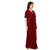 Be You Maroon Solid Women Nighty with Robe