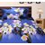 Home Berry Polycotton Peach Finish Double Set Of 3 Bed Sheet With 6 Pillow Cover