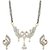 Aabhu American Diamond peacock design Mangalsutra Pendant set with earring and Chain for Women