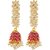 Aabhu Gold plated Stone Studded Pearl Jhumki Earrings For Women  Girls