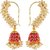 Aabhu Gold plated Stone Studded Pearl Jhumki Earrings For Women  Girls