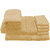 Valtellina Family Pack 8 Piece Cotton Towels Set - Beige