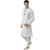Larwa Men's White Relaxed Fit Ethnic Wear