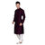 Larwa Men's Purple Relaxed Fit Ethnic Wear