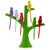 Bartanshopee Plastic Fruit Fork Set - 6 Pieces (Multicolour)