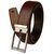 AR Collections Brown Leatherite Pin-Hole Buckle Belt For Men (bds)