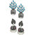 Zaveri Pearls Set of 2 Combo Ethnic Earrings - ZPFK6288