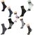 k decorative Multicolor Pack Of 9 Pair Ankle Socks Assorted Colors