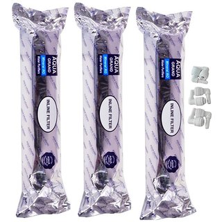 combo pack of 3 RO Service In-line filter Ro water filter parts (3 Inline RO filter+6 Steam elbow)