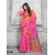 Leeps Prints Pink Silk Self Design Saree With Blouse