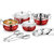 Classic Essentials Stainless Steel Handi Set Of 5pcs Red