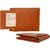 Zakina Tan Leather Wallet With Card holder For Men