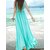 Rosella Turquoise Plain Maxi Dress with drosting For Women