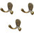 Casa Decor Set Of 3 Wall Hooks Hanging Clothes Hat Coat Robe Hangers Metal Single Hook Door Hook Wall Mounted Single Hook Hanger Antique Bronze Finish