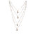 Quirkypanti Four Layer Gold Plated Chain With American Diamond Studs Neckpiece