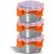 Sumeet Stainless Steel Airtight & Leak Proof OMG Containers Set, Size 300ML -3Pc