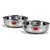 Sumeet Stainless Steel Induction Bottom Tasra Set of 2  Size No.11 (1.5 Ltr) & Size No. 12 (1.9 Ltr)