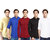 Balino London  Solid Chinese Collar Shirt for Men (Pack Of 5)