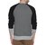 Campus Sutra Charcoal Mens Contrast Raglan Printed Sweatshirt
