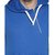 Campus Sutra Royal Blue Mens cotton Sleeveless Cross Zipped Hoodie