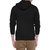 Campus Sutra Black Mens cotton Hoodie with Side Zip Pockets