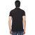 Ketex Men's Black Plain Synthetic Polo Collar T-Shirt