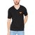 Campus Sutra Mens Blue Double V Neck T Shirt with Applique - Super Doctor