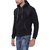 Campus Sutra Men Black Hoodie