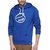 Campus Sutra Royal Blue Mens Printed Hoodie